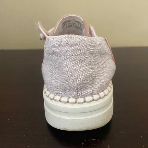 Hey Dude Wendy Rise Chambray Pink Platform Loafers Women Size 8 121945031 - Picture 6 of 8